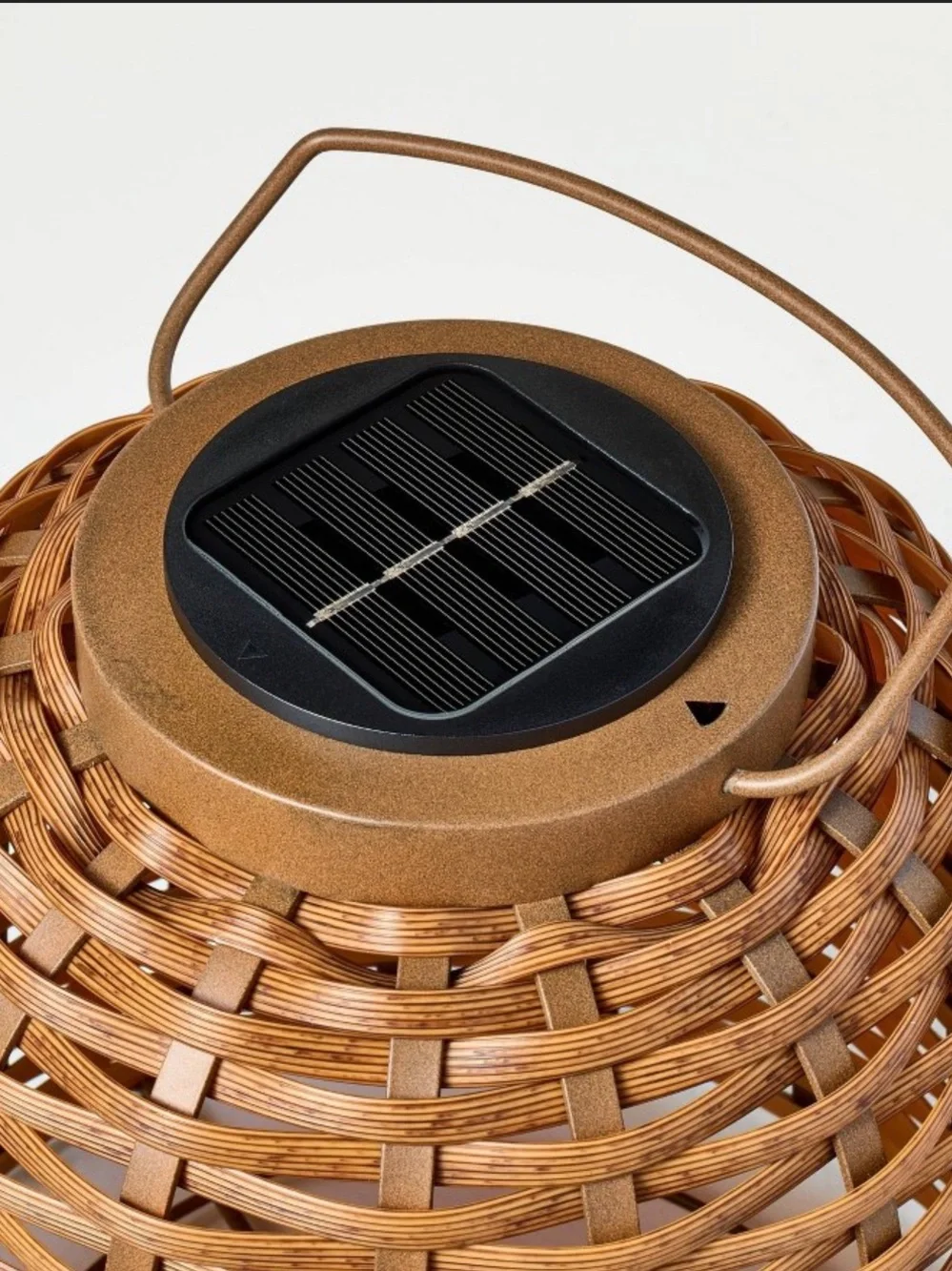 Set of 2 Woven Solar Lanterns by Hearth & Hand™ w/ Magnolia, 17.25” & 9.75” tall